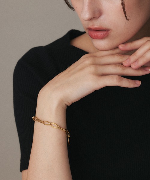 CENE（セネ）の「【CENE】セネ/レジットブレスレット（ブレスレット・レディース・シルバー/ゴールド・FREE）」の3枚目の写真