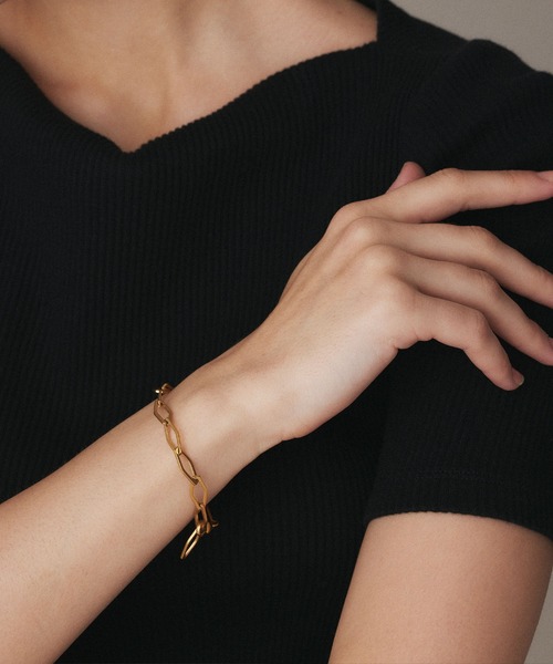 CENE（セネ）の「【CENE】セネ/レジットブレスレット（ブレスレット・レディース・シルバー/ゴールド・FREE）」の4枚目の写真