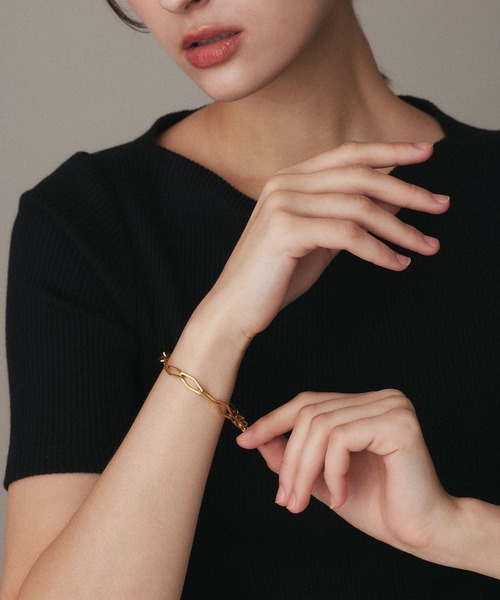 CENE（セネ）の「【CENE】セネ/レジットブレスレット（ブレスレット・レディース・シルバー/ゴールド・FREE）」の6枚目の写真