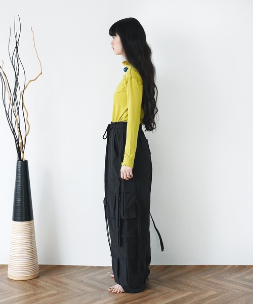 Aphlotus(アプロタス)の「ナイロンワッシャー テクノパンツ【セレクトアイテム】(カーゴパンツ・メンズ・ブラック/オフホワイト・LARGE/X-LARGE)」の10枚目の写真