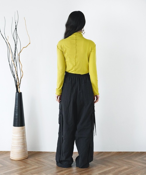 Aphlotus(アプロタス)の「ナイロンワッシャー テクノパンツ【セレクトアイテム】(カーゴパンツ・メンズ・ブラック/オフホワイト・LARGE/X-LARGE)」の12枚目の写真