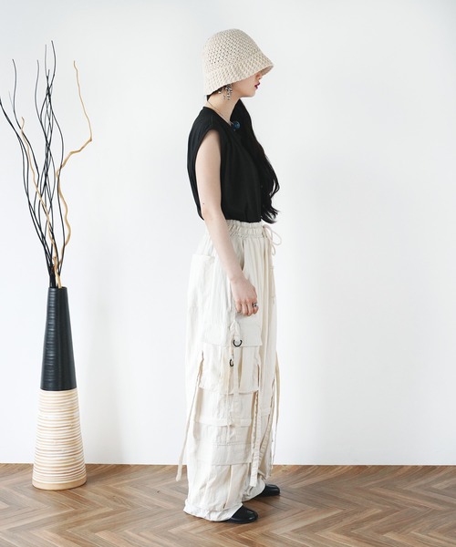 Aphlotus(アプロタス)の「ナイロンワッシャー テクノパンツ【セレクトアイテム】(カーゴパンツ・メンズ・ブラック/オフホワイト・LARGE/X-LARGE)」の21枚目の写真