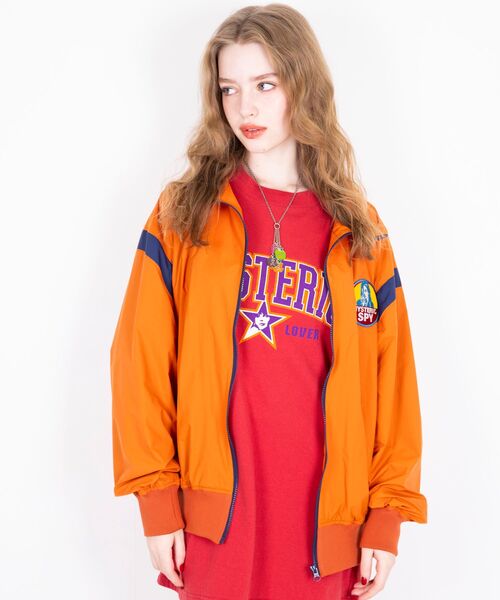 HYSTERIC GLAMOUR HYSTERIC SPYスタンドカラーブルゾン HYSTERIC GLAMOUR - HYSTERIC SPYワッペン スタンドカラー