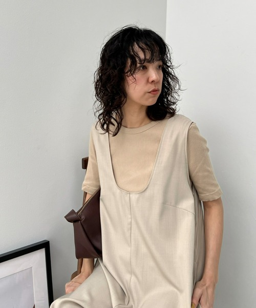 ミースロエ　Uネックオールインワン　新品 ミースロエ Uネックオールインワン 新品 （MIESROHE（ミースロエ