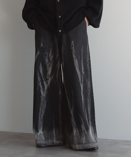 epnok（エプノック）の「アソートデニムワイドパンツ（デニムパンツ・メンズ・ブラック/サックスブルー/チャコールグレー・SMALL/MEDIUM/LARGE）」の2枚目の写真