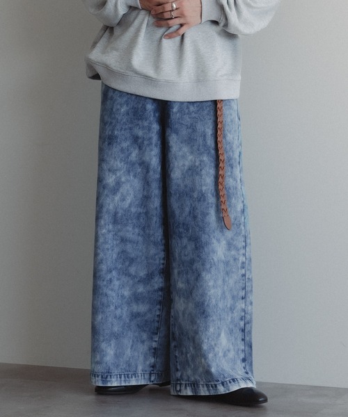 epnok（エプノック）の「アソートデニムワイドパンツ（デニムパンツ・メンズ・ブラック/サックスブルー/チャコールグレー・SMALL/MEDIUM/LARGE）」の13枚目の写真