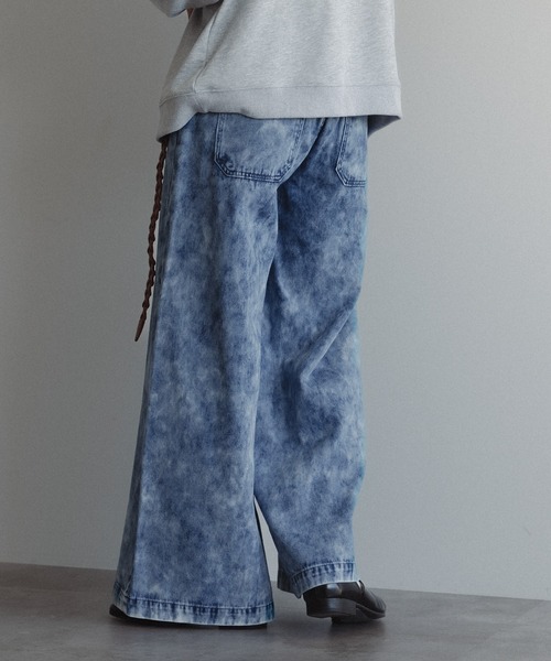 epnok（エプノック）の「アソートデニムワイドパンツ（デニムパンツ・メンズ・ブラック/サックスブルー/チャコールグレー・SMALL/MEDIUM/LARGE）」の15枚目の写真