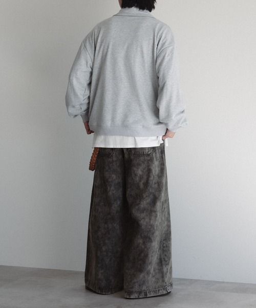 epnok（エプノック）の「アソートデニムワイドパンツ（デニムパンツ・メンズ・ブラック/サックスブルー/チャコールグレー・SMALL/MEDIUM/LARGE）」の7枚目の写真