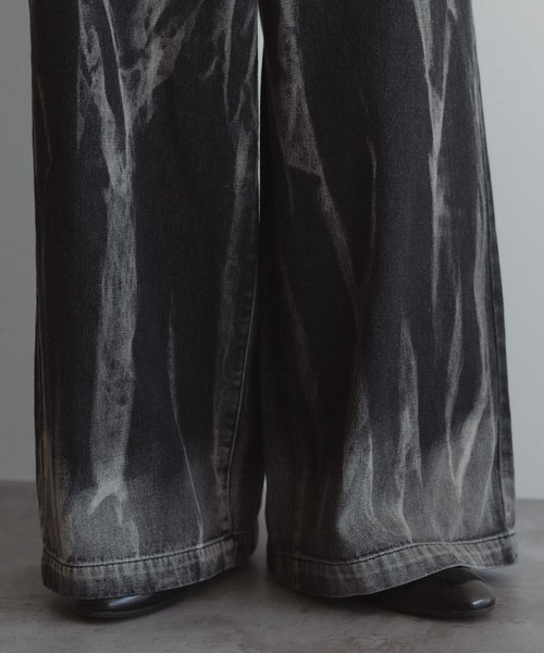 epnok（エプノック）の「アソートデニムワイドパンツ（デニムパンツ・メンズ・ブラック/サックスブルー/チャコールグレー・SMALL/MEDIUM/LARGE）」の20枚目の写真