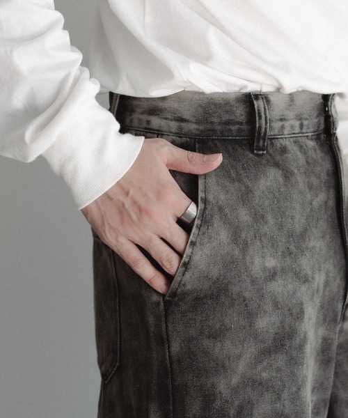 epnok（エプノック）の「アソートデニムワイドパンツ（デニムパンツ・メンズ・ブラック/サックスブルー/チャコールグレー・SMALL/MEDIUM/LARGE）」の8枚目の写真