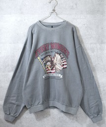 裏毛ピグメント プリントクルー