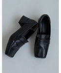 Re:EDIT Loafers "[2024SS COLLECTION][大きいサイズ有]スクエアトゥヒールローファー"