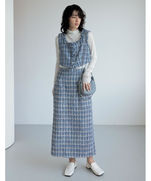 Re:EDIT（リエディ）の「[2024SS COLLECTION][大きいサイズ有]スクエアトゥヒールローファー（ローファー・レディース・シルバー/ブラック/アイボリー・MEDIUM/XX-LARGE/LARGE/X-LARGE/SMALL）」の11枚目の写真