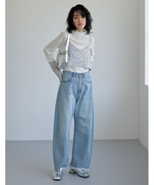 Re:EDIT（リエディ）の「[2024SS COLLECTION][大きいサイズ有]スクエアトゥヒールローファー（ローファー・レディース・シルバー/ブラック/アイボリー・MEDIUM/XX-LARGE/LARGE/X-LARGE/SMALL）」の12枚目の写真