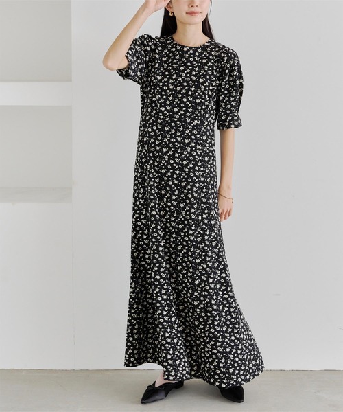 titivate（ティティベイト）の「クルーネックフレアワンピース（ワンピース・レディース・ブラック系その他/ブラック系その他2・M/PS(XS－S)/L/TM）」の9枚目の写真