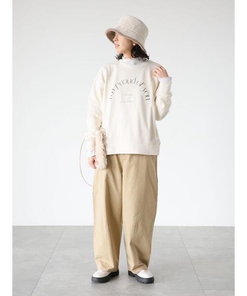 Lugnoncure（ルノンキュール）の「プリント裏毛スウェット（Tシャツ/カットソー・レディース・パープル/オフホワイト/ブラック・F）」の22枚目の写真