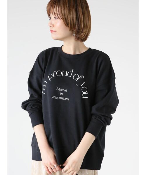 Lugnoncure（ルノンキュール）の「プリント裏毛スウェット（Tシャツ/カットソー・レディース・パープル/オフホワイト/ブラック・F）」の12枚目の写真