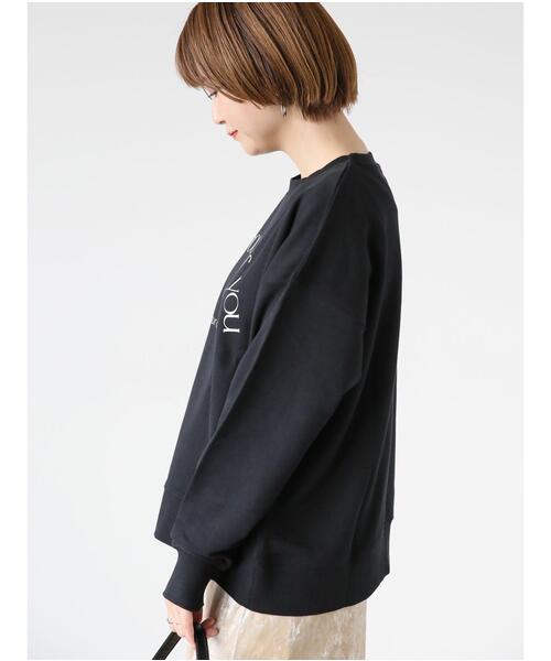 Lugnoncure（ルノンキュール）の「プリント裏毛スウェット（Tシャツ/カットソー・レディース・パープル/オフホワイト/ブラック・F）」の6枚目の写真