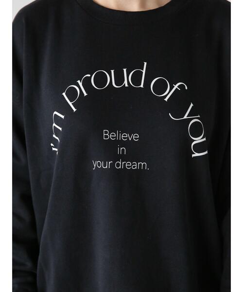 Lugnoncure（ルノンキュール）の「プリント裏毛スウェット（Tシャツ/カットソー・レディース・パープル/オフホワイト/ブラック・F）」の16枚目の写真