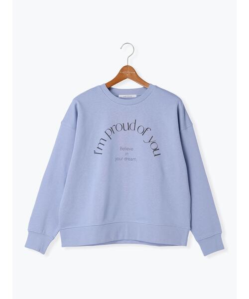 Lugnoncure（ルノンキュール）の「プリント裏毛スウェット（Tシャツ/カットソー・レディース・パープル/オフホワイト/ブラック・F）」の9枚目の写真