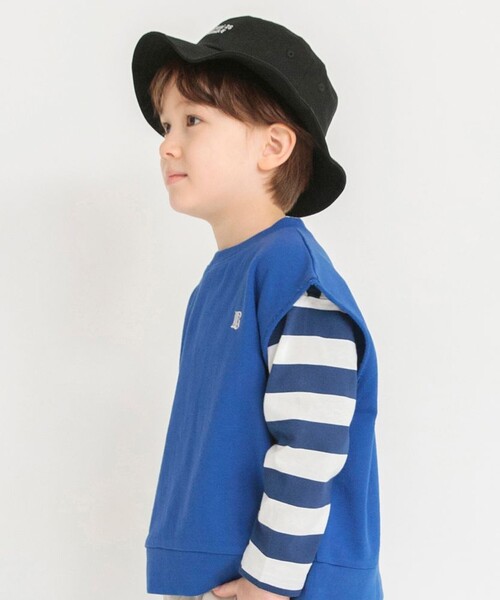 BRANSHES（ブランシェス）の「ミニ裏毛デイリーベスト（ベスト・キッズ・アイボリー/ブラック/ロイヤルブルー・S/M/L/XL）」の10枚目の写真