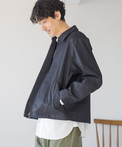 GLOBAL WORK(グローバルワーク)の「アーバンZIPデニムブルゾン/979803(ブルゾン・メンズ・ダークブルー/ネイビー・SMALL/LARGE/MEDIUM/X-LARGE)」の18枚目の写真