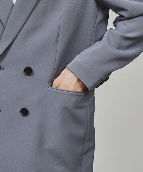 tk.TAKEO KIKUCHI（ティーケータケオキクチ）の「◆Stadt cloth ダブルジャケット（セットアップ対応）（テーラードジャケット・メンズ・ダークグレー/ブラック/ダークブラウン・01/02/03）」の17枚目の写真