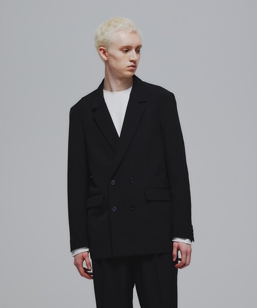 tk.TAKEO KIKUCHI（ティーケータケオキクチ）の「◆Stadt cloth ダブルジャケット（セットアップ対応）（テーラードジャケット・メンズ・ダークグレー/ブラック/ダークブラウン・01/02/03）」の9枚目の写真