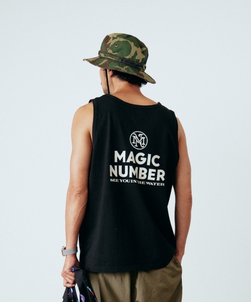 MAGIC NUMBER（マジック ナンバー）の「【MAGIC NUMBER】STOCK LOGO US COTTON TANK（タンクトップ・メンズ・ホワイト/ブラック・MEDIUM/LARGE/X-LARGE）」の6枚目の写真