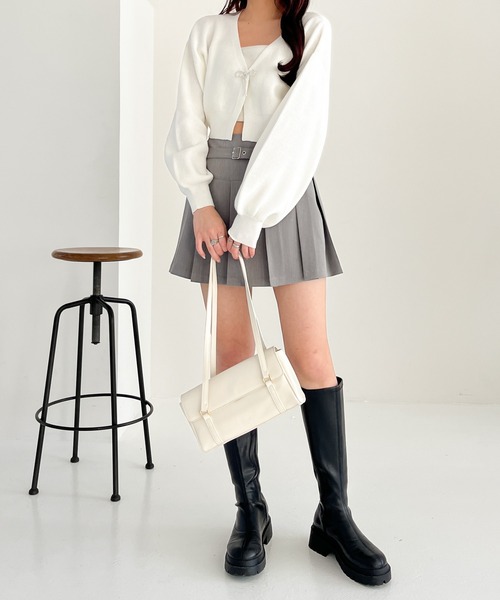 Heather(ヘザー)の「リボンビジューカーディガン 111031(カーディガン/ボレロ・レディース・ブラック/グレー/オフホワイト・FREE)」の19枚目の写真