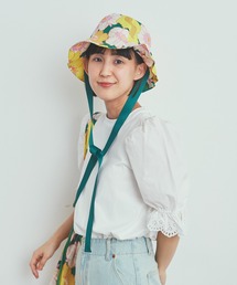Dot＆Stripes CHILD WOMAN | 【WEB別注】リバティ イカット・アネモネ チューリップハット(ハット)
