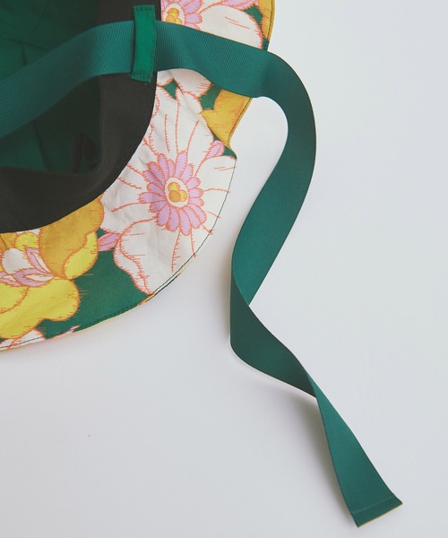 Dot＆Stripes CHILD WOMAN（ドットアンドストライプス　チャイルドウーマン）の「【WEB別注】リバティ イカット・アネモネ チューリップハット（ハット・レディース・グリーン・FREE）」の11枚目の写真