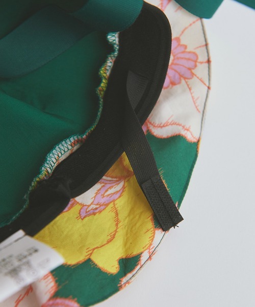 Dot＆Stripes CHILD WOMAN（ドットアンドストライプス　チャイルドウーマン）の「【WEB別注】リバティ イカット・アネモネ チューリップハット（ハット・レディース・グリーン・FREE）」の9枚目の写真