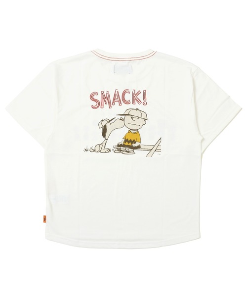 KRIFF MAYER Lady's Collection(クリフメイヤーレディースコレクション)の「スヌーピー半袖ゆるT(チャーリー)(Tシャツ/カットソー・レディース・チャコール/カラフル/ブルー/オフホワイト/イエロー・MEDIUM/LARGE)」の2枚目の写真