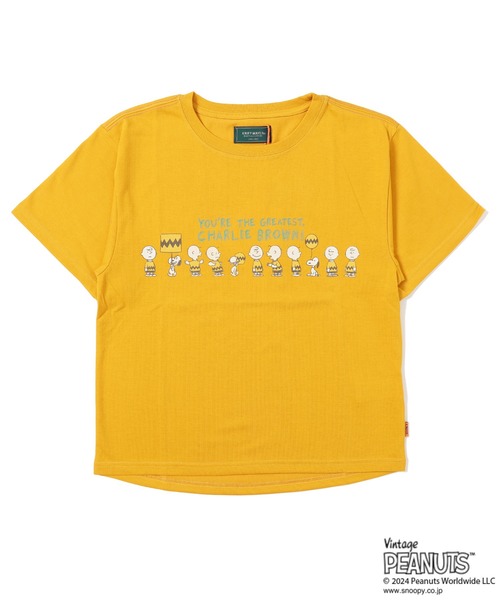 KRIFF MAYER Lady's Collection(クリフメイヤーレディースコレクション)の「スヌーピー半袖ゆるT(チャーリー)(Tシャツ/カットソー・レディース・チャコール/カラフル/ブルー/オフホワイト/イエロー・MEDIUM/LARGE)」の6枚目の写真