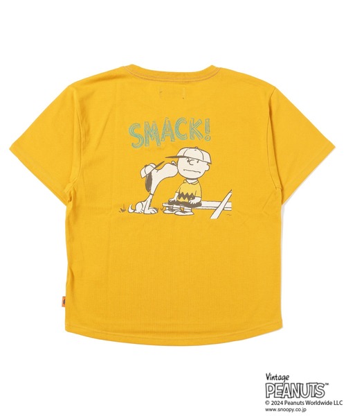 KRIFF MAYER Lady's Collection(クリフメイヤーレディースコレクション)の「スヌーピー半袖ゆるT(チャーリー)(Tシャツ/カットソー・レディース・チャコール/カラフル/ブルー/オフホワイト/イエロー・MEDIUM/LARGE)」の7枚目の写真