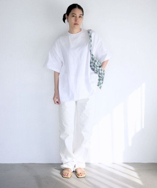 ENCIRCLE(エンサークル)の「【ENCIRCLE/エンサークル】Block check bag/ブロックチェックバック(エコバッグ/サブバッグ・レディース・ライトグリーン/ブラウン・FREE)」の10枚目の写真