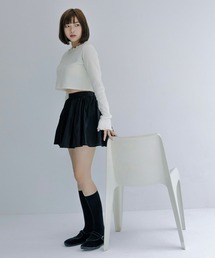 mimi toujours | メロウデザイン クロップド シアー トップス mimi toujours×nono(Tシャツ/カットソー)