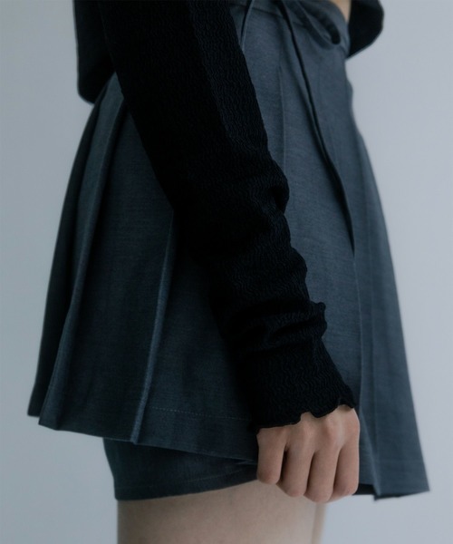 mimi toujours（ミミトゥジュール）の「メロウデザイン クロップド シアー トップス mimi toujours×nono（Tシャツ/カットソー・レディース・アイボリー/ブラック/ピンク・M）」の11枚目の写真