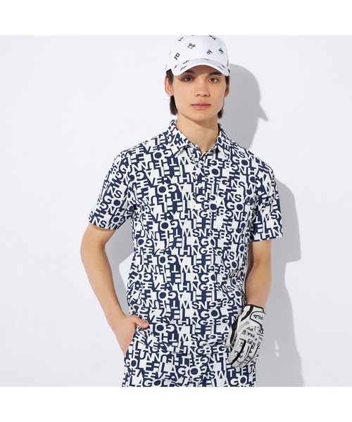 【セール】FILA GOLF/フィラゴルフ ゴルフウェア ブランド ロゴ吸汗速乾 UVカット ストレッチ サッカー素材 ポケット付き 半袖 ポロシャツ（ポロシャツ）｜FILA GOLF（フィラゴルフ ）
