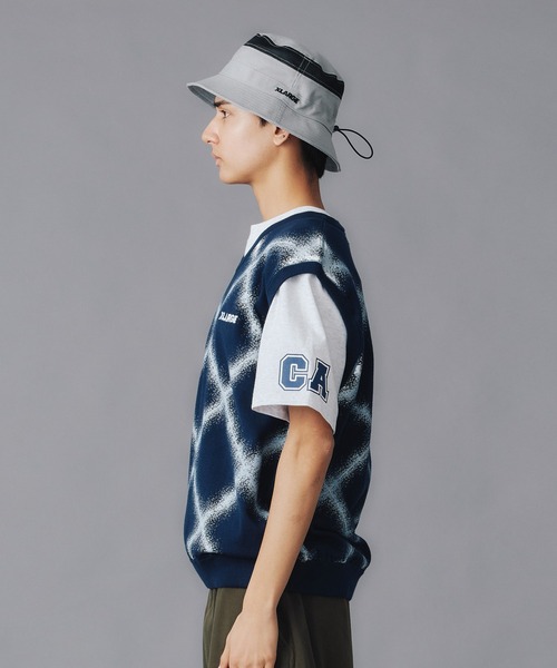 XLARGE（エクストララージ）の「BARBED WIRE KNIT VEST（ベスト・メンズ・ネイビー/ブラック・XL/L/M）」の7枚目の写真