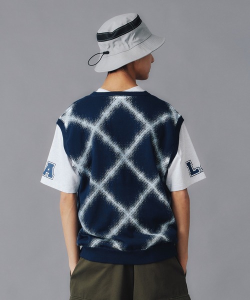 XLARGE（エクストララージ）の「BARBED WIRE KNIT VEST（ベスト・メンズ・ネイビー/ブラック・XL/L/M）」の8枚目の写真