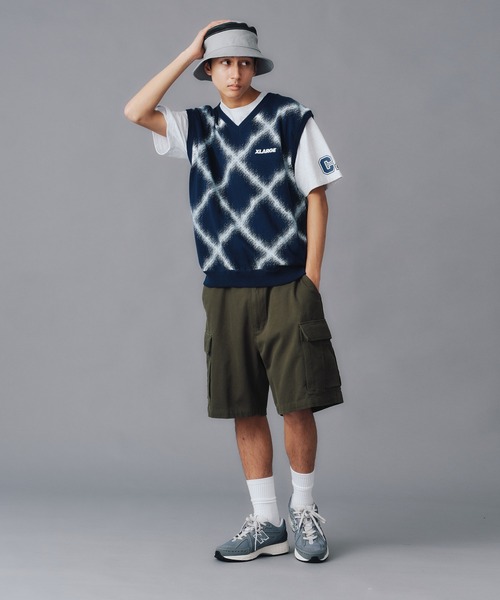 XLARGE（エクストララージ）の「BARBED WIRE KNIT VEST（ベスト・メンズ・ネイビー/ブラック・XL/L/M）」の9枚目の写真