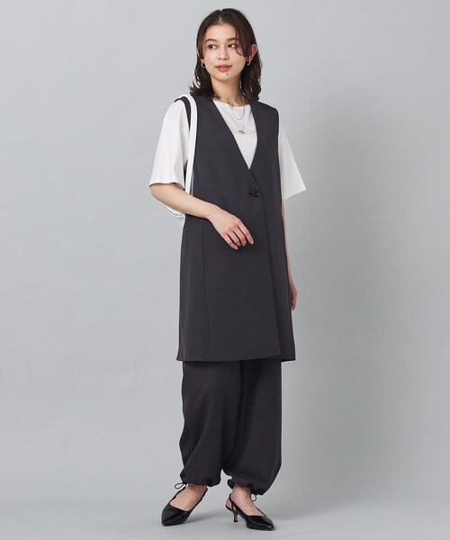 UNTITLED(アンタイトル)の「◆【接触冷感/抗菌防臭/洗える】アイスクリアコットン 5分袖Tシャツ(Tシャツ/カットソー・レディース・オフホワイト/チャコールグレー/ブラック・00/02/04/44/48/50)」の18枚目の写真