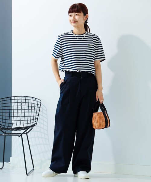 【美品】ラコステ　半袖　ボーダーTシャツ 半袖 クルーネックシャツ カジュアル3 楽天市場】【30％OFF】LACOSTE（ラコステ） ボーダー Tシャツ