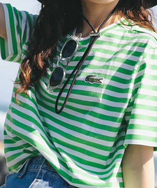 LACOSTE（ラコステ）の「LACOSTE / クルーネック ボーダー T