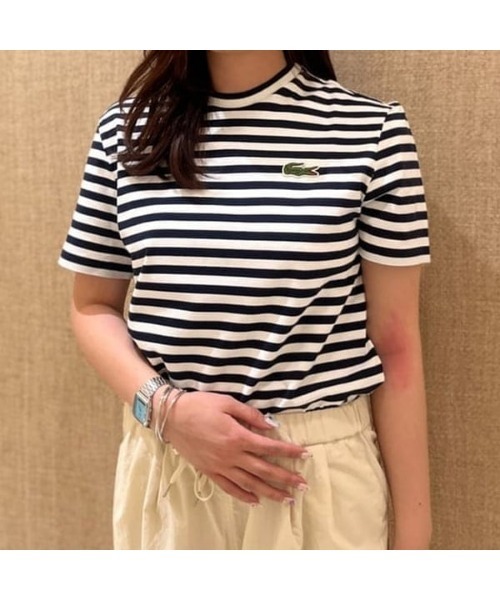 LACOSTE（ラコステ）の「LACOSTE / クルーネック ボーダー T