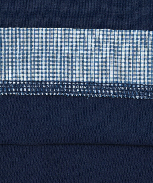 BeBe（ベベ）の「【お揃い】ギンガムチェックポケット配色天竺Tシャツ(90~150cm)（Tシャツ/カットソー・キッズ・グリーン/ネイビー・130cm/120cm/110cm/140cm/100cm/150cm/90cm）」の13枚目の写真