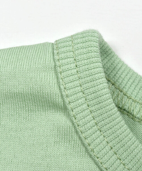 BeBe（ベベ）の「【お揃い】ギンガムチェックポケット配色天竺Tシャツ(90~150cm)（Tシャツ/カットソー・キッズ・グリーン/ネイビー・130cm/120cm/110cm/140cm/100cm/150cm/90cm）」の9枚目の写真