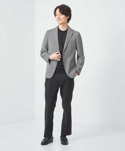 green label relaxing(グリーンレーベルリラクシング)の「REDA メッシュ 柄 2B RG ジャケット(テーラードジャケット・メンズ・グレー/その他1・42/44/46/48/50/52)」の3枚目の写真